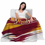 louisiana monroe warhawks paint streaks red white blanket latest model