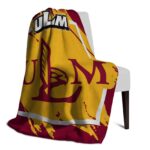 louisiana monroe warhawks splatter effect red blanket top rated