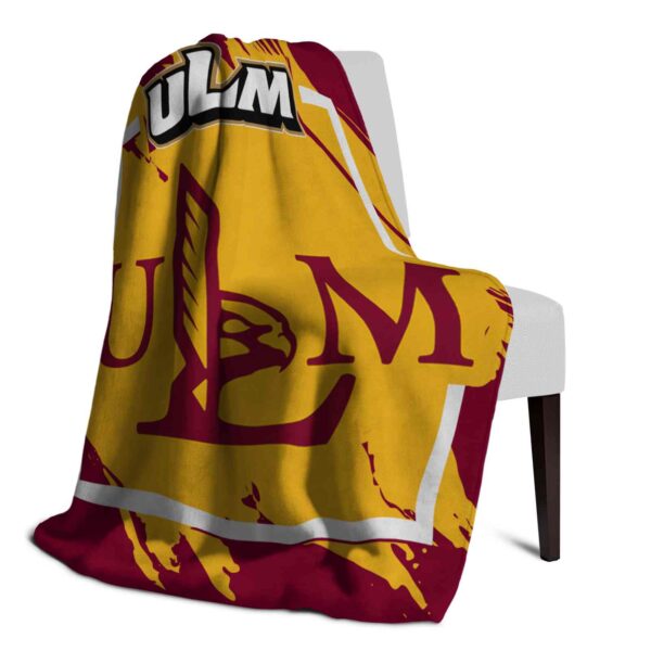 louisiana monroe warhawks splatter effect red blanket top rated