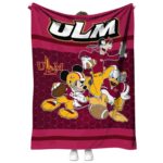 louisiana monroe warhawks three musketeers red blanket best selling