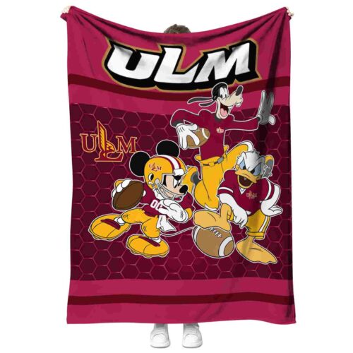 louisiana monroe warhawks three musketeers red blanket best selling
