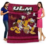 louisiana monroe warhawks three musketeers red blanket best selling