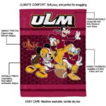 louisiana monroe warhawks three musketeers red blanket best selling