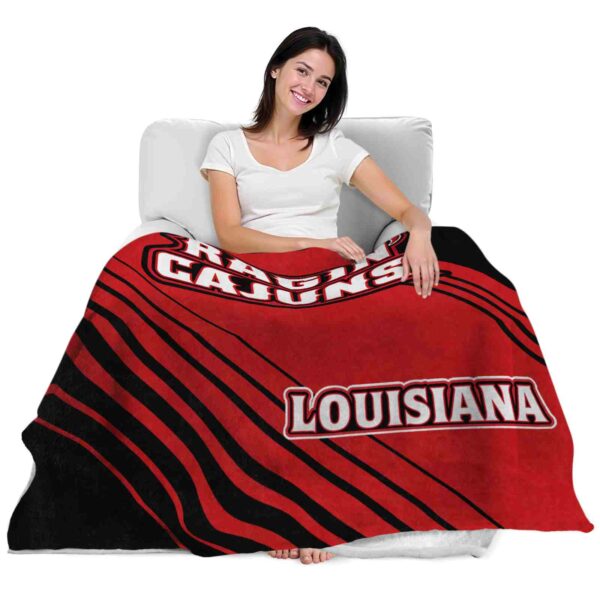 louisiana ragin cajuns diagonal stripes red blanket latest model
