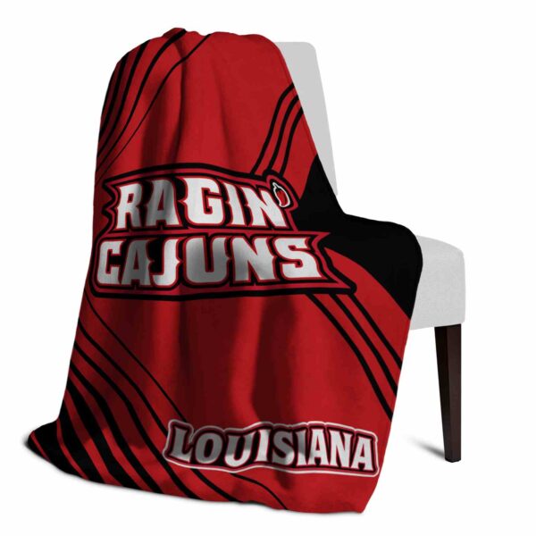 louisiana ragin cajuns diagonal stripes red blanket top rated