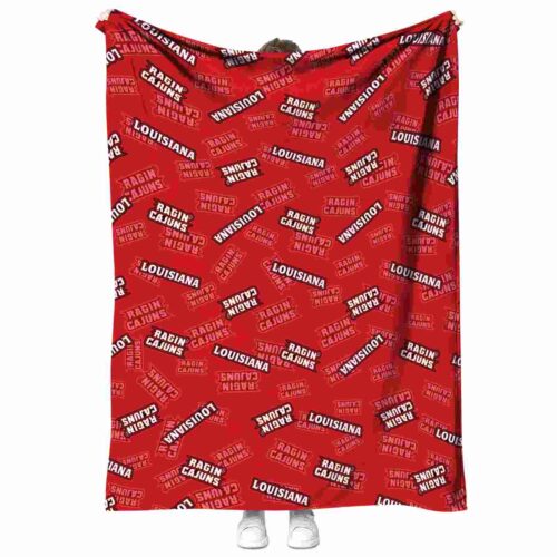 louisiana ragin cajuns diehard fans red blanket best selling