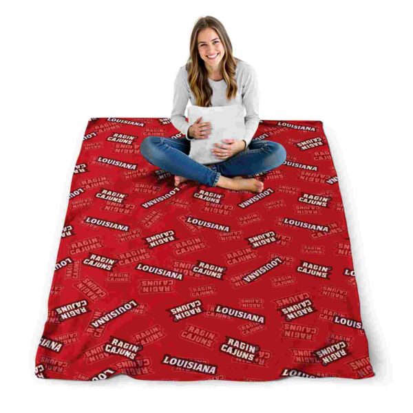louisiana ragin cajuns diehard fans red blanket high quality