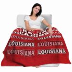 louisiana ragin cajuns fan pride red blanket best selling