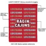 louisiana ragin cajuns fan pride red blanket best selling