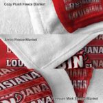 louisiana ragin cajuns fan pride red blanket best selling
