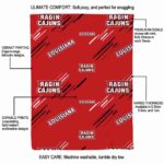 louisiana ragin cajuns fan spirit red blanket new arrival