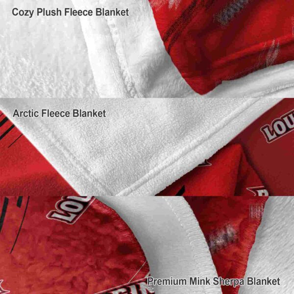 louisiana ragin cajuns fan spirit red blanket premium grade