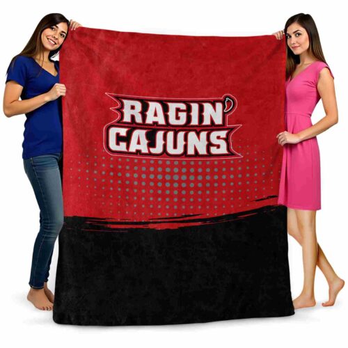 louisiana ragin cajuns gradient dots red blanket fashion forward