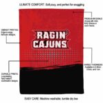 louisiana ragin cajuns gradient dots red blanket new arrival