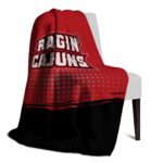 louisiana ragin cajuns gradient dots red blanket top rated