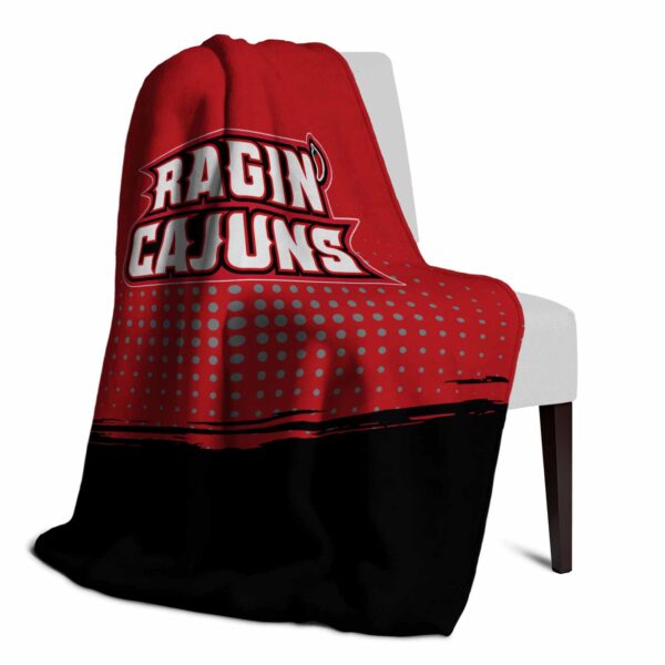 louisiana ragin cajuns gradient dots red blanket top rated
