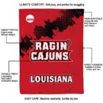 louisiana ragin cajuns grunge texture red blanket best selling