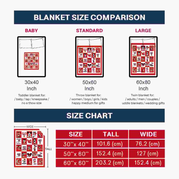 louisiana ragin cajuns mickey minnie red white blanket trendy
