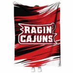 louisiana ragin cajuns paint streaks red white blanket best selling