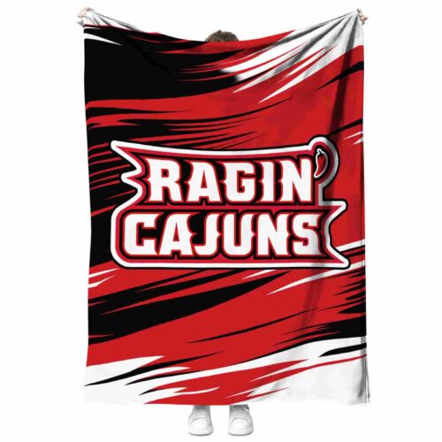 louisiana ragin cajuns paint streaks red white blanket best selling