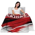 louisiana ragin cajuns paint streaks red white blanket best selling