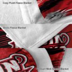 louisiana ragin cajuns paint streaks red white blanket best selling