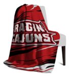 louisiana ragin cajuns paint streaks red white blanket best selling