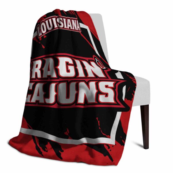 louisiana ragin cajuns splatter effect red blanket top rated