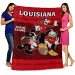 louisiana ragin cajuns three musketeers red blanket best selling