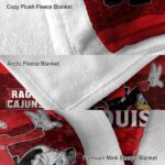 louisiana ragin cajuns three musketeers red blanket best selling