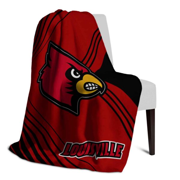 louisville cardinals diagonal stripes red blanket top rated