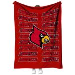 louisville cardinals fan pride red blanket best selling