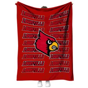 louisville cardinals fan pride red blanket best selling