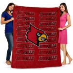 louisville cardinals fan pride red blanket fashion forward