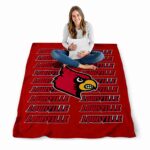 louisville cardinals fan pride red blanket high quality
