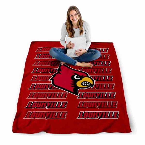 louisville cardinals fan pride red blanket high quality