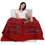louisville cardinals fan pride red blanket latest model