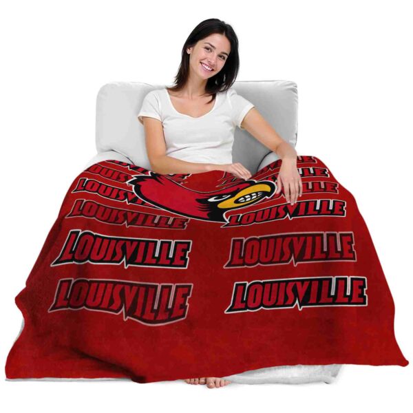 louisville cardinals fan pride red blanket latest model