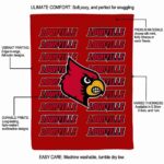louisville cardinals fan pride red blanket new arrival
