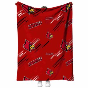 louisville cardinals fan spirit red blanket best selling