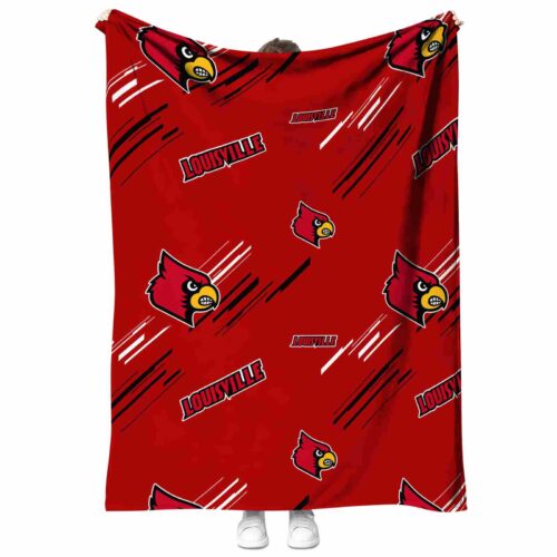 louisville cardinals fan spirit red blanket best selling