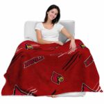 louisville cardinals fan spirit red blanket latest model