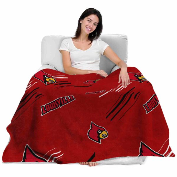 louisville cardinals fan spirit red blanket latest model