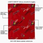 louisville cardinals fan spirit red blanket new arrival
