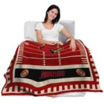 louisville cardinals football field red blanket latest model
