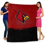 louisville cardinals gradient dots red blanket fashion forward
