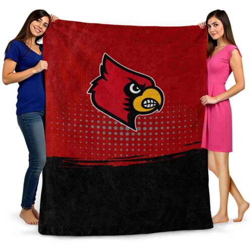 louisville cardinals gradient dots red blanket fashion forward