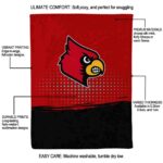 louisville cardinals gradient dots red blanket new arrival