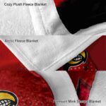 louisville cardinals gradient dots red blanket premium grade