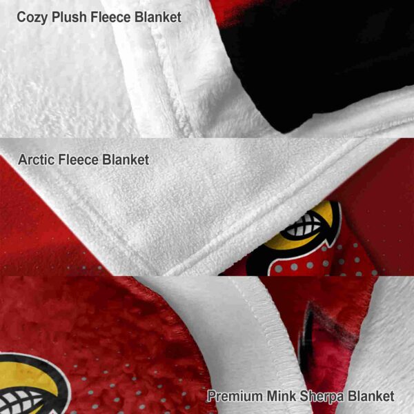 louisville cardinals gradient dots red blanket premium grade